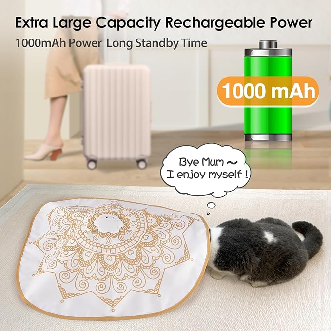 ORSDA Cat Toys for Indoor Cats, 4 in 1 Interactive Cat Toys, Automatic Cat Toy Kitten Toy, Rechargeable Electric Enrichment Toy for Cat Toy for Bored Indoor Adult Cats Hide and Seek, Whack-A-Mole