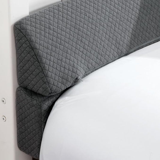 MABOZOO Pillow Wedge for Headboard Gap,Bed Gap Filler Twin Size,Foldable Bed Wedge Pillow for Headboard,Grey Bed Wedge Gap Filler,Foam Mattress Gap Filler,39"x6"x6"