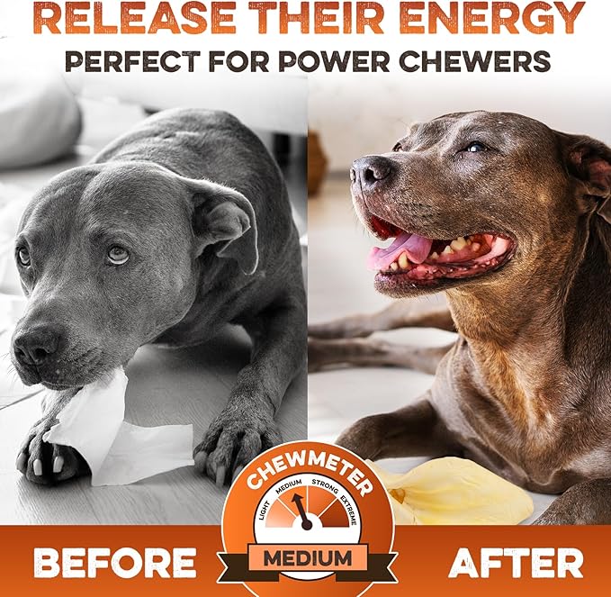 Cow Ears for Dogs – Halves 100 ct, Thick Cut, Grass-Fed Angus Beef, All-Natural No-Rawhide Dog Treat Alternative