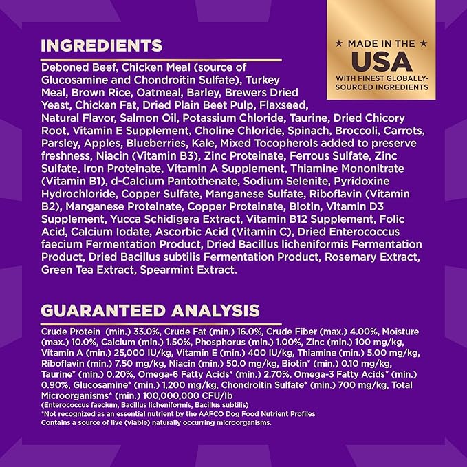 Wellness CORE+ (Formerly RawRev) Dry Dog Food with Freeze Dried Pieces, Wholesome Grains, High Protein, Natural, Beef & Barley Recipe, (18-Pound Bag)