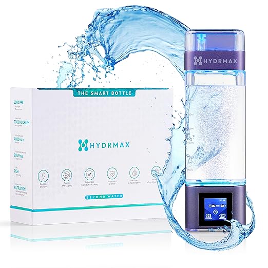 Hydrogen Water Bottle – Purple - Lab Tested 5000ppb, Hydrogen Water Bottle Generator, Reduces Inflammation & Increases Energy, Hydrogen Water, Hydrogenated Water, Water Ionizer, Wellness Gift