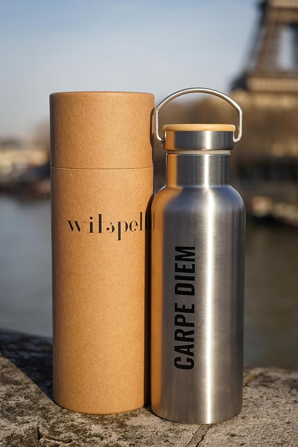 Insulated Water Bottle 16oz | Stainless Steel Water Bottle | Insulated Water Bottles | Travel Water Bottle | Metal Water Bottle | BPA-Free | Reusable Water Bottle 500 ml | Perfect for School