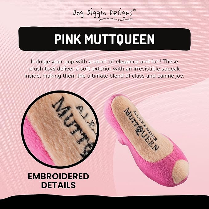Dog Diggin Designs Runway Pup Collection | Unique Squeaky Plush Dog Toys – High Heel Essentials