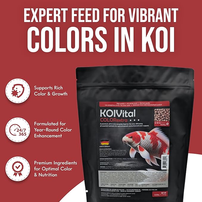 Koi Vital Color Extra Swim Fish Food (6 Pack 2.5lb)