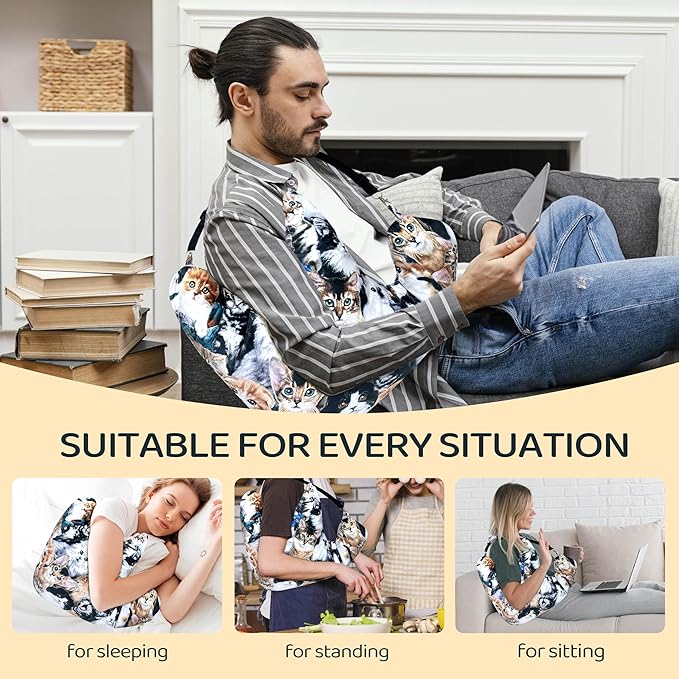 Rotator Cuff Pillow Post Shoulder Surgery Recovery Supplies Pillow,Providing Support for Post-Surgery Shoulder Comfortable Cotton Bag Pillow With an Detachable Design Post Surgery Shoulder Pillow