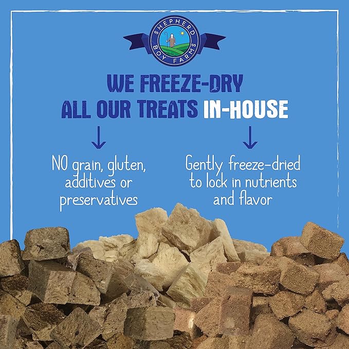 Freeze Dried Dog and Cat Treats, Chicken Breast, All Natural Freeze-Dried Dog Treat & Snacks, Made in USA, High in Protein, Nutrition of Raw Food, Single Ingredient, 3oz