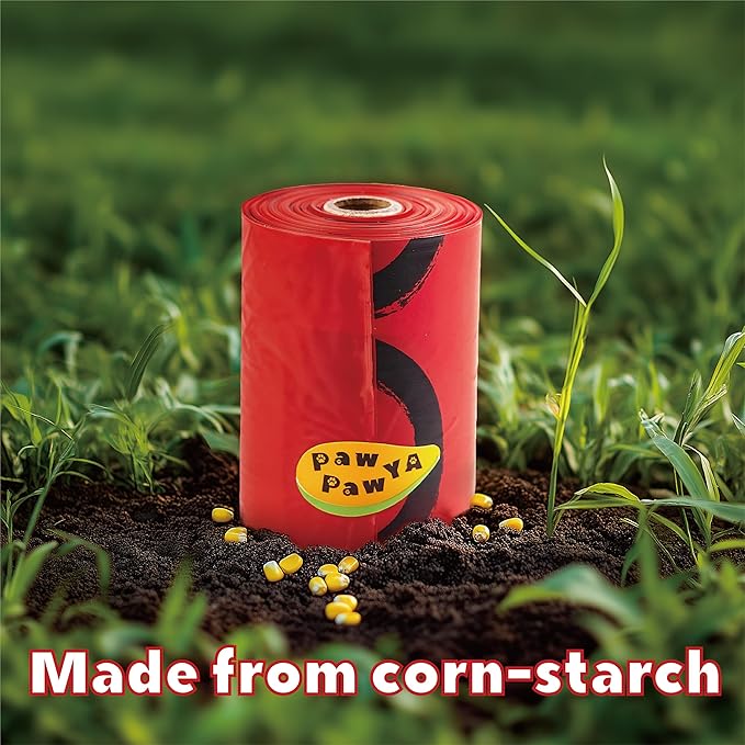 Dog Poop Bags Rolls 120 Count, Certified Compostable, Poop Bags for Dogs with Coke Scented, 8 Rolls Biodegradable for Cornstarch Doggie Poop Bag, Leak Proof, Extra Thick, Dog Waste & Cat Litter Bag