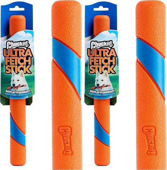 Chuckit! Interactive Dog Toy Ultra Fetch Stick - 12 Inch Outdoor Dog Toy for All Breed Sizes (Pack of 2)