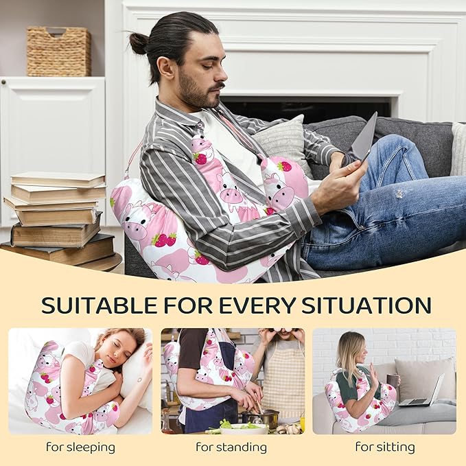 Rotator Cuff Pillow Post Shoulder Surgery Recovery Supplies Pillow,Providing Support for Post-Surgery Shoulder Comfortable Cotton Bag Pillow With an Detachable Design Post Surgery Shoulder Pillow
