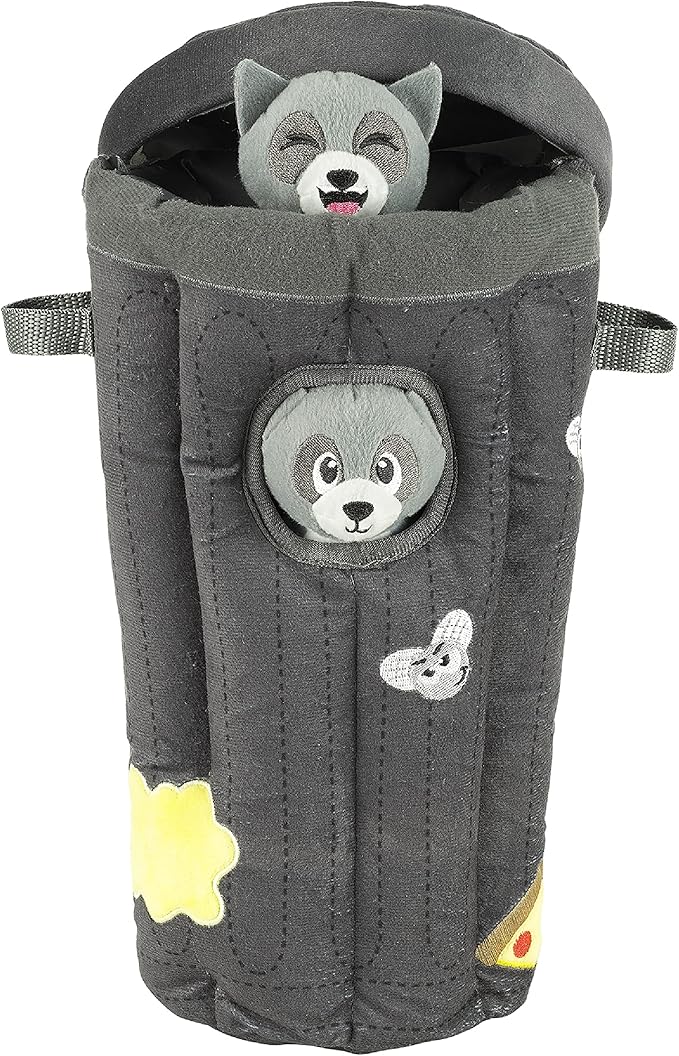 Outward Hound Hide A Raccoon Plush Dog Toy Puzzle