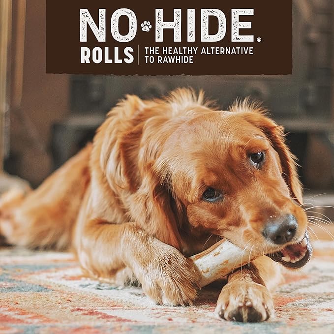 Earth Animal No-Hide Rolls Mango Vegetarian Recipe Medium Natural Rawhide Alternative Dog Chews - 3 Count Value Pack