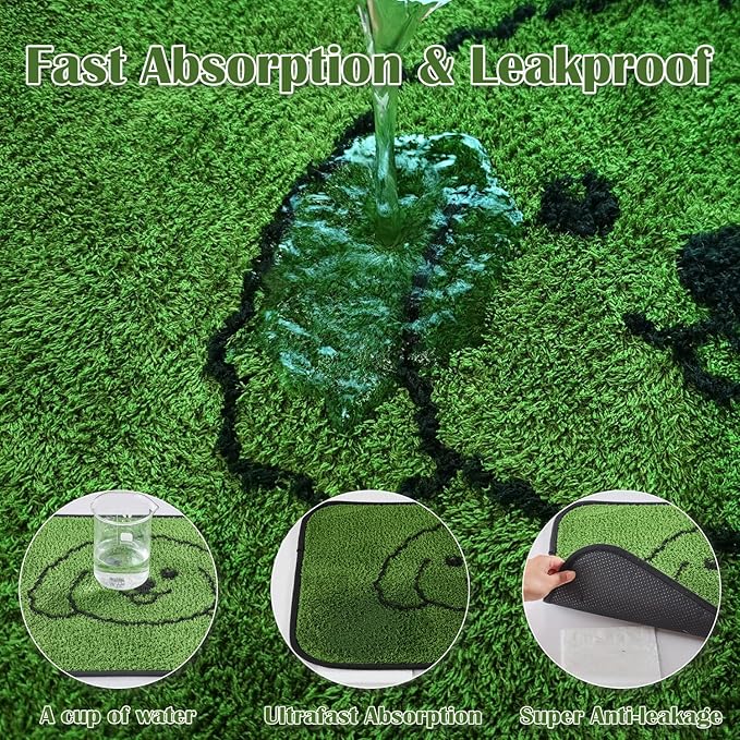 Qeils Reusable Puppy Pads, Washable Pee Pads for Dogs 2 Pack Durable Absorbent Leakproof Dog Training Pads for Home or Travel, Non-Slip Wee Wee Pads Potty Pads 48"x30"