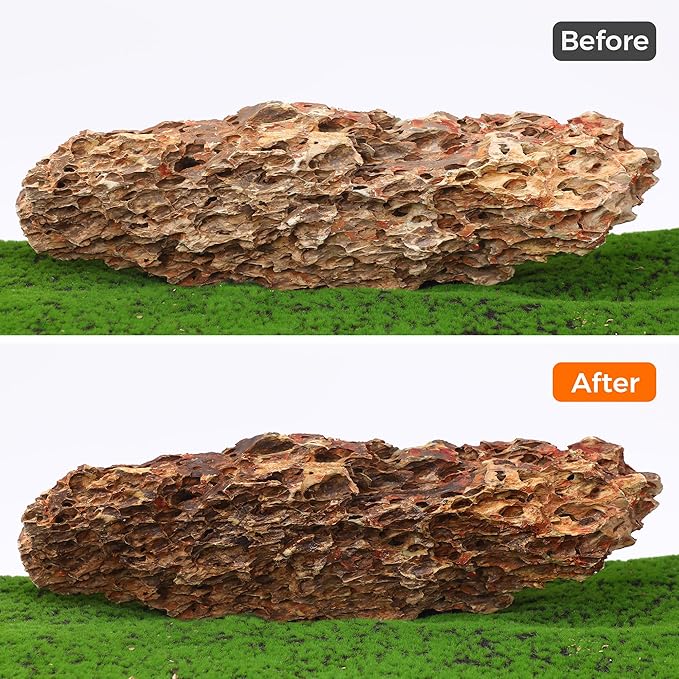 22-24 Inches Natural Dragon Stone 1 PCS Ultra Large Aquarium Rocks for Aquascaping, Aquarium Landscaping, Terrariums, Fish Tank Decoration, Vivariums, Paludarium, Amphibian Enclosures