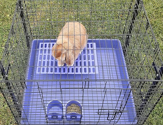 Saguaro Acres Rabbit and Small Animal Cage Resting Mat for Wire Floored Cages 2 Pack (Pink & Purple)